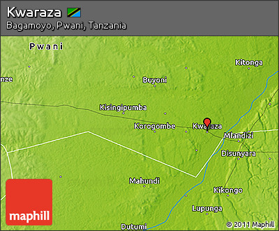 Physical 3D Map of Kwaraza