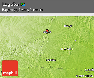 Physical 3D Map of Lugoba