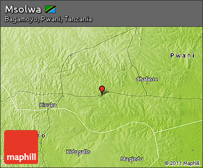 Physical 3D Map of Msolwa