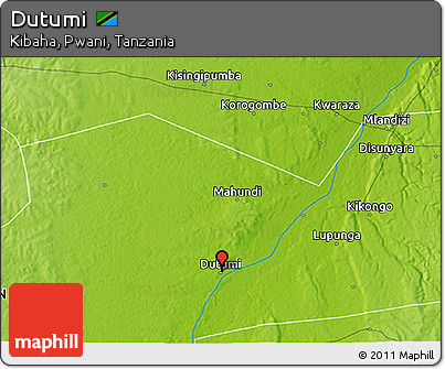 Physical 3D Map of Dutumi