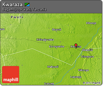 Physical 3D Map of Kwaraza