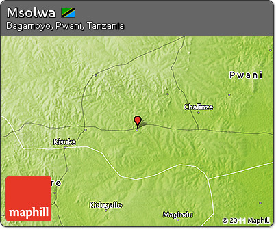 Physical 3D Map of Msolwa