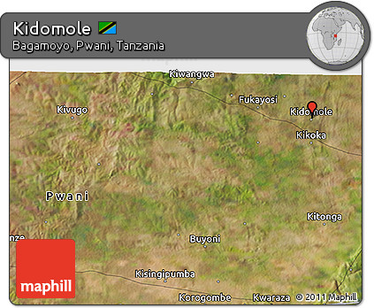 Satellite 3D Map of Kidomole