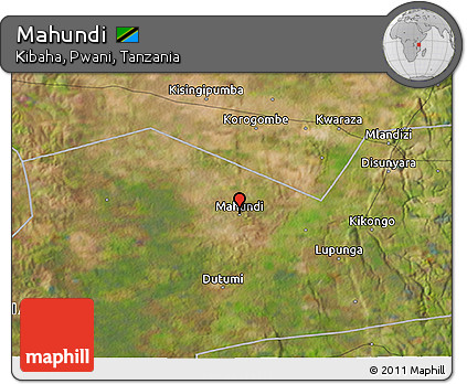Satellite 3D Map of Mahundi