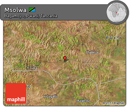 Satellite 3D Map of Msolwa