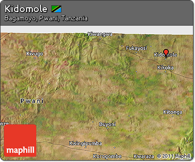 Satellite 3D Map of Kidomole