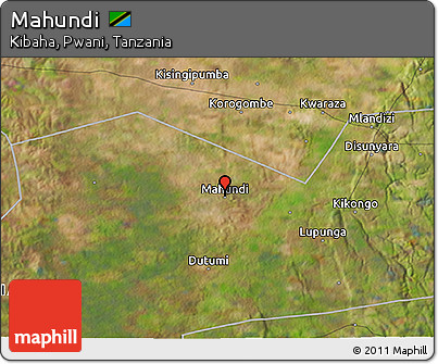 Satellite 3D Map of Mahundi