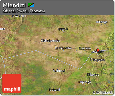 Satellite 3D Map of Mlandizi