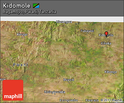 Satellite 3D Map of Kidomole