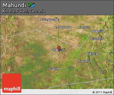 Satellite 3D Map of Mahundi