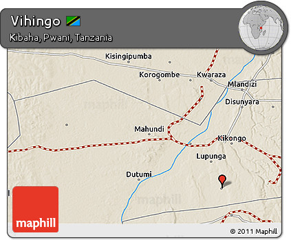 Shaded Relief 3D Map of Vihingo