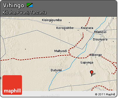 Shaded Relief 3D Map of Vihingo