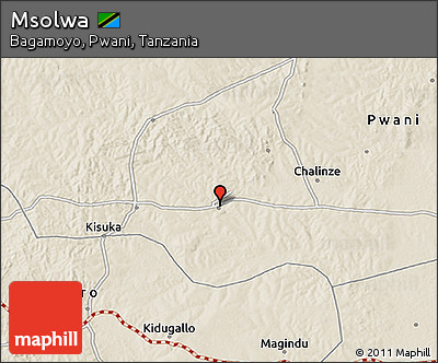 Shaded Relief 3D Map of Msolwa