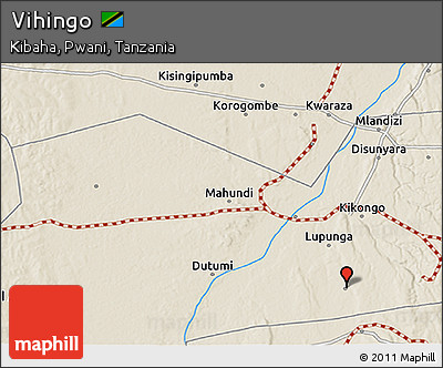 Shaded Relief 3D Map of Vihingo