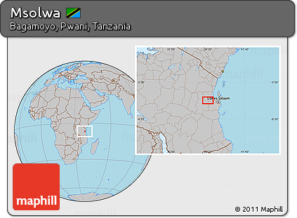 Gray Location Map of Msolwa