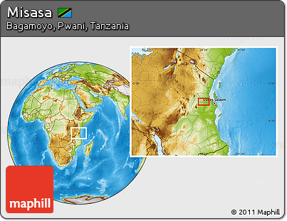 Physical Location Map of Misasa