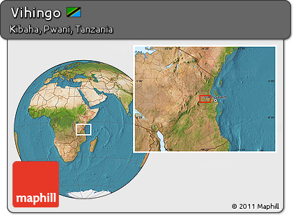Satellite Location Map of Vihingo
