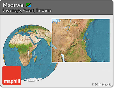 Satellite Location Map of Msorwa
