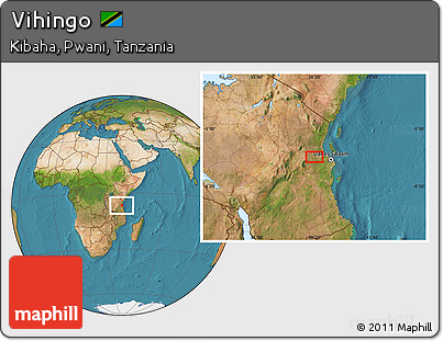 Satellite Location Map of Vihingo
