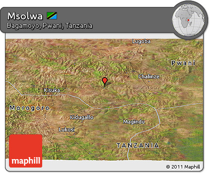 Satellite Panoramic Map of Msolwa