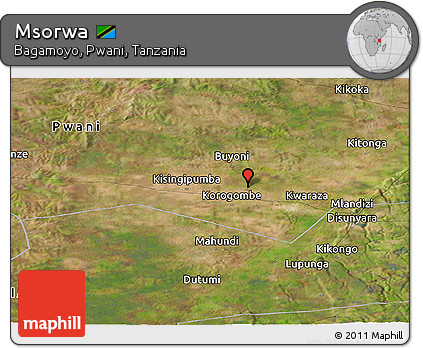 Satellite Panoramic Map of Msorwa