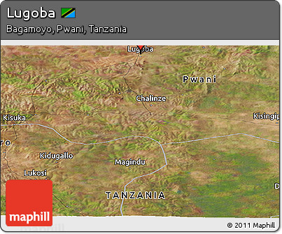 Satellite Panoramic Map of Lugoba