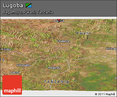Satellite Panoramic Map of Lugoba