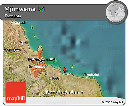 Satellite 3D Map of Mjimwema