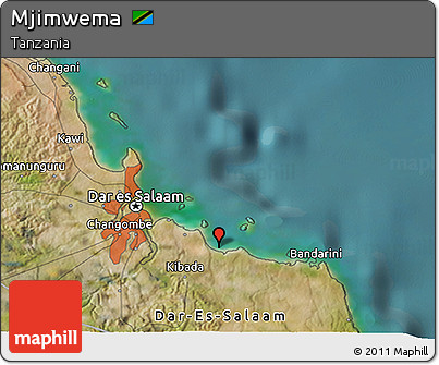Satellite 3D Map of Mjimwema