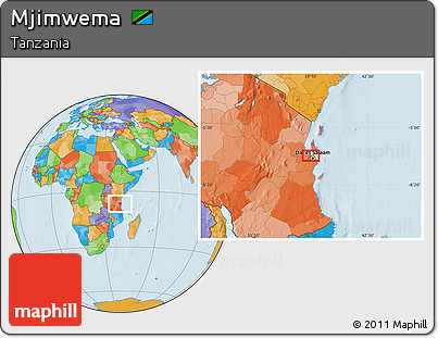 Political Location Map of Mjimwema