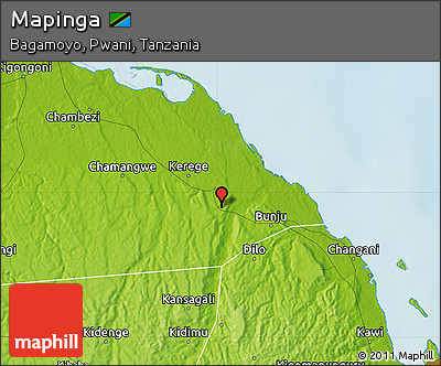 Physical Map of Mapinga