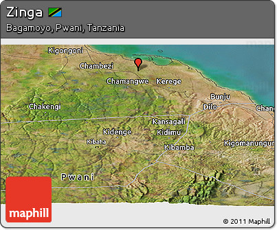 Satellite Panoramic Map of Zinga