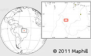 Blank Location Map of the area around 6° 38' 39" S, 46° 40' 29" W
