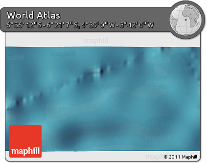 Satellite 3D Map of the Area around 6° 38' 39" S, 4° 10' 30" W