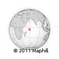 Outline Map of the Area around 6° 38' 39" S, 59° 34' 30" E, rectangular outline