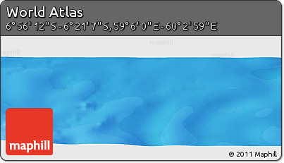 Political Panoramic Map of the Area around 6° 38' 39" S, 59° 34' 30" E