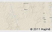 Shaded Relief 3D Map of the area around 6° 38' 39" S, 59° 25' 29" W