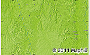 Physical Map of the area around 6° 38' 39" S, 59° 25' 29" W