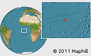 Satellite Location Map of the area around 6° 38' 39" S, 5° 1' 30" W