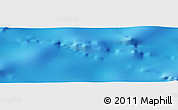 Shaded Relief Panoramic Map of the area around 6° 38' 39" S, 65° 31' 30" E