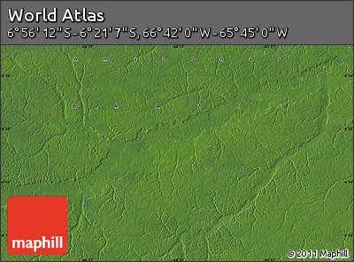 Satellite Map of the Area around 6° 38' 39" S, 66° 13' 29" W
