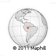 Outline Map of the Area around 6° 38' 39" S, 67° 4' 29" W, rectangular outline