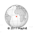 Outline Map of the Area around 6° 38' 39" S, 6° 43' 29" W, rectangular outline