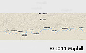 Shaded Relief Panoramic Map of the area around 6° 38' 39" S, 70° 28' 29" W