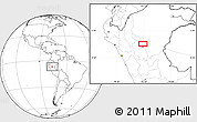 Blank Location Map of Tarapoto