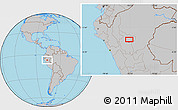 Gray Location Map of Tarapoto