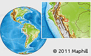 Physical Location Map of Tarapoto