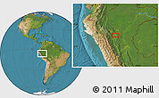 Satellite Location Map of Tarapoto