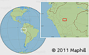 Savanna Style Location Map of Tarapoto