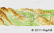 Physical Panoramic Map of Tarapoto